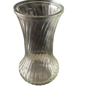 Vintage Hoosier Glass Ribbed Vase 4082-4090 Elegant Spiral Swirl Pattern Classic
